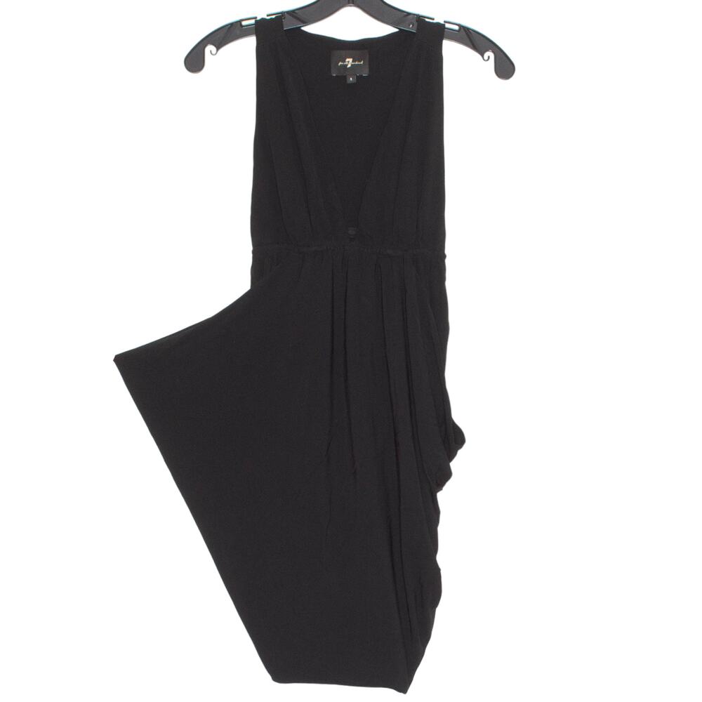 7 For All Mankind Dress Dark Academia Minimalist Avant Garde Goth Black Small - Picture 6 of 6